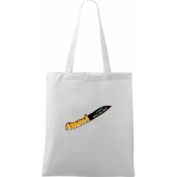 Nůž into the wild - Taška bavlněná - 42 x 38 cm ( Bílá )