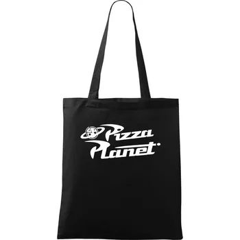 Pizza Planet - Taška bavlněná - 42 x 38 cm ( Černá )