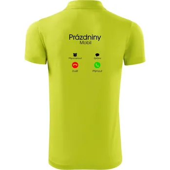 Pánská košile Prázdniny volají - Polokošile Victory sportovní (dresovina) - 2XL ( Limetková )