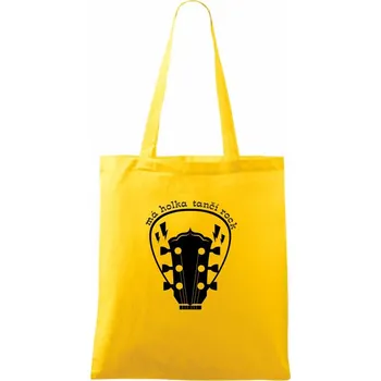 Má holka tančí rock - Taška bavlněná - 42 x 38 cm ( Žlutá )