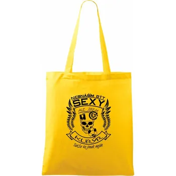 Nesnáším být sexy - kurýr - Taška bavlněná - 42 x 38 cm ( Žlutá )