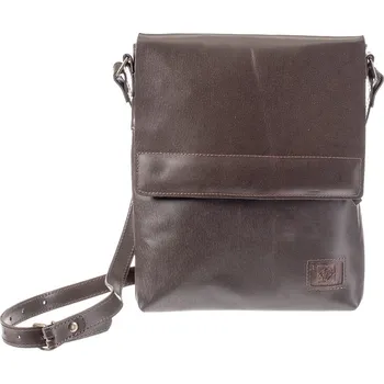 Pánská aktovka Dámská/Pánská Kožená ručně šitá kabelka KUBÁT Helimann velká půlklopa | 56824