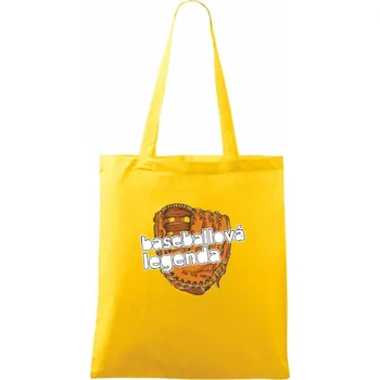 Baseballová legenda - Taška bavlněná - 42 x 38 cm ( Žlutá )