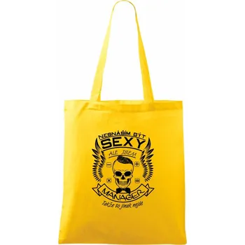 Nesnáším být sexy - manager - Taška bavlněná - 42 x 38 cm ( Žlutá )