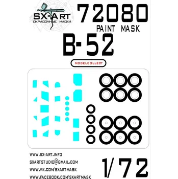 Plastikový model 1/72 B-52 Stratofortress Painting mask (MODELCOL.)
