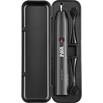 Elektrický zubní kartáček Curaprox Hydrosonic Black is White dárkové balení