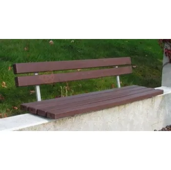 Zahradní lavice HTI Lavička Fany s plastem KA-R1009 Délka latí: 1500 mm, Barva konstrukce: šedá komaxit (RAL 7016)