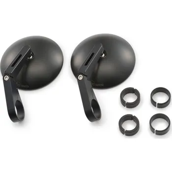 Zrcátko pro motocykl Zpětné zrcátko univerzální do konců řidítek D-MIRROR-9 krátké (sada 2 ks), Daytona