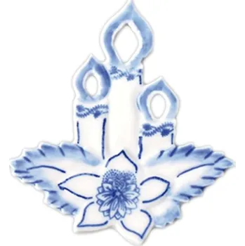 Vánoční ozdoba Český porcelán Vánoční ozdoba - svíčky- cibulový porcelán 10241