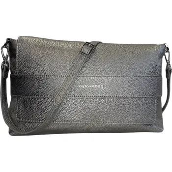 My Love Bag kožená crossbody přes rameno stříbrná