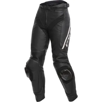 Moto kalhoty Dámské kalhoty na moto Dainese Delta 3 black/black/white vel. 38