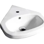 VITROYA keramické umyvadlo rohové 46x46cm, bílá