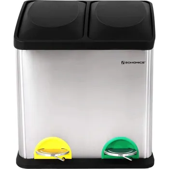 Odpadkový koš SONGMICS LTB30L 2 x 15 l koš na tříděný odpad
