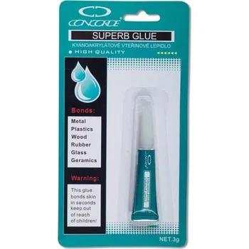 Kancelářské lepidlo Vteřinové lepidlo Concorde SuperB Glue 3g