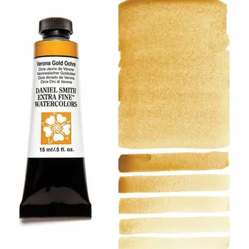 Výtvarná barva Akvarelová barva Daniel Smith Extra Fine, 15ml - tmavě žlutá Barva: 123 - Yellow Gold Ochre