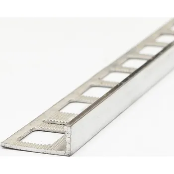 Stavební profil Lišta Havos profil L 12,5 mm 2,5 m leštěný hliník (Ukončovací lišta L schodová masiv)