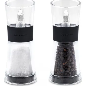 Mlýnek na koření Sada mlýnků na pepř a sůl Flip 180 černé, 15,4 cm - COLE&MASON (Flip 180 Mlýnek na pepř, 15,4 cm - COLE&MASON)