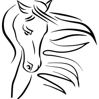 ARTEMISS Kůň - plastová šablona 348 Rozměr: B 14,5x14,5cm