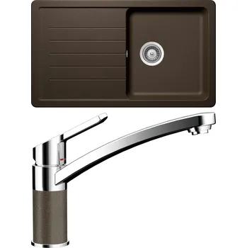 Granitový dřez Set Schock S2-3 (dřez Toledo D-100 Bronze + baterie SC-90 Bronze)