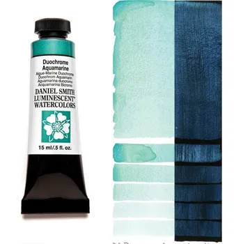 Vodová barva Akvarelová barva Daniel Smith Luminescent, 15ml - tyrkysová Barva: 30 - Duochrome Aquamarine