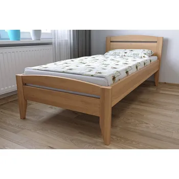 Postel Nábytek Rovder Postel Doris, Rovder Výběr moření: Třešeň, Rozměr postele: 80x200, Druh dřeva: Bukový masiv