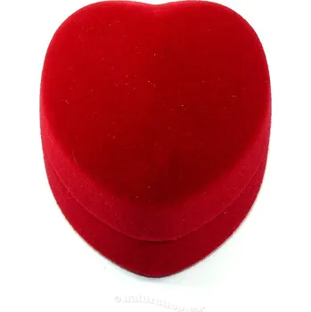 Dárková krabička Sametová dárková krabička srdce mini