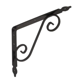 Konzole dekorativní kovaná černá 240 x 190 mm, WOZ 240HB