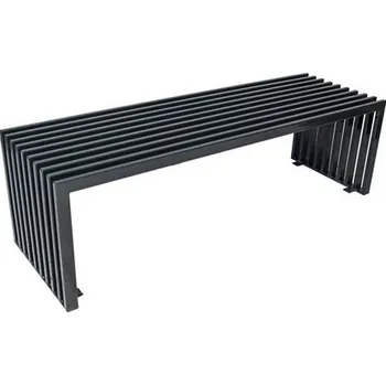 Zahradní lavice HTI Ocelová lavička Saturn KA-O1004 Typ ukotvení: dlouhé (k zabetonování), Barva konstrukce: červená