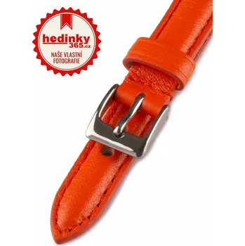 Řemínek na hodinky Kožený řemínek Mavex HYP-07-J, oranžový - 12 mm