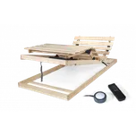 MASIV FLEX UP MOT- DPV, bezdrátový motorový masivní výklopný laťkový rošt 120 x 200 cm ATYPICKÝ ROZMĚR