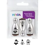 Heyda Dřevěná razítka kuželky stříbrné