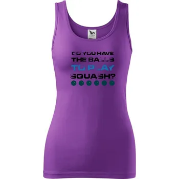 Dámské tričko Do you have the balls to play squash - Dámské tílko - 2XL ( Fialová )