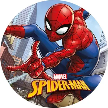 Jedlá dekorace na dort Dekora Spiderman papír kulatý 20 cm