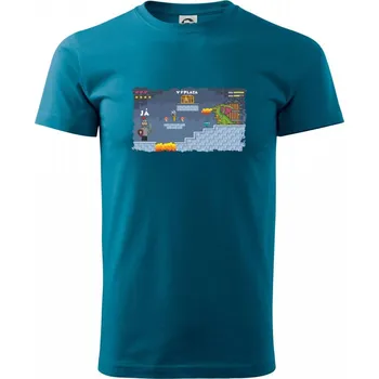 Pánské tričko Já vs. výplata - Klasické pánské triko vyšší gramáže - S ( Petrolejová )