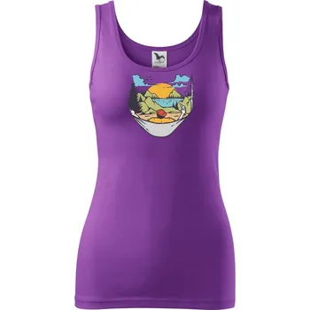 Dámské tričko Relax v síti - Dámské tílko - 2XL ( Fialová )