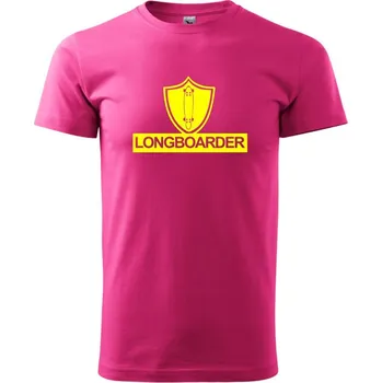 Pánská móda Longboarder logo - Klasické pánské triko vyšší gramáže - XL ( Purpurová )