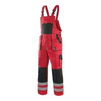 montérky Zahradníky CXS LUXY BRIGHT, pánské, červeno-černé, vel. 60