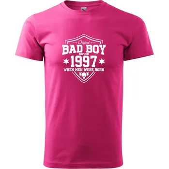 Pánské tričko Bad boy since 1997 - Klasické pánské triko vyšší gramáže - S ( Purpurová )