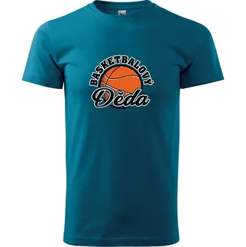 Pánské tričko Basketbalová rodina - prarodiče - Klasické pánské triko vyšší gramáže - 4XL ( Petrolejová )