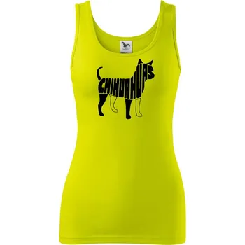 Čivava nápis - Dámské tílko - S ( Limetková )