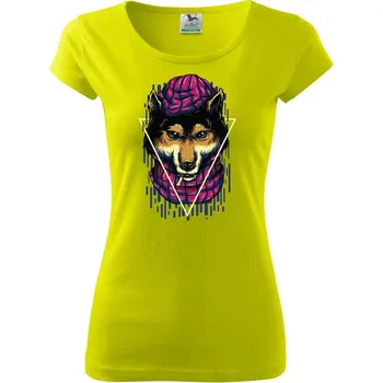 Dámské tričko Vlčí důchod - Dámské triko Pure - L ( Limetková )