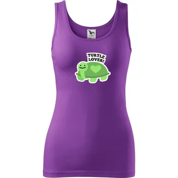 Dámské tričko Turtle lover - kreslený - Dámské tílko - 2XL ( Fialová )
