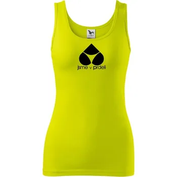 Jsme v prdeli - Dámské tílko - S ( Limetková )