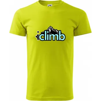 Pánské tričko Iclimb - Klasické pánské triko vyšší gramáže - 3XL ( Limetková )