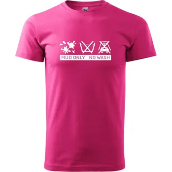 Pánská móda Mud Only - No wash - Klasické pánské triko vyšší gramáže - S ( Purpurová )