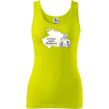 Dámské tričko Corona Regni Bohemiae - Dámské tílko - XL ( Limetková )