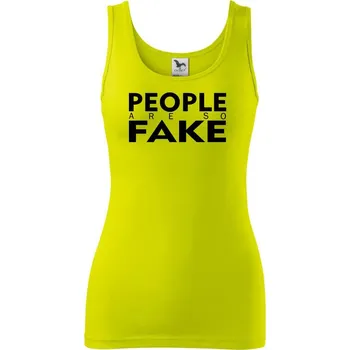 Dámské tričko Fake people - Dámské tílko - M ( Limetková )