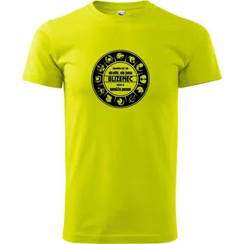 Pánské tričko Nesnáším být tak skvělý - blíženec - Klasické pánské triko vyšší gramáže - S ( Limetková )