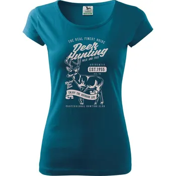 Dámské oblečení Deer Hunting - Dámské triko Pure - M ( Petrolejová )