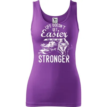 Life Doesn t Get Easier - Dámské tílko - M ( Fialová )